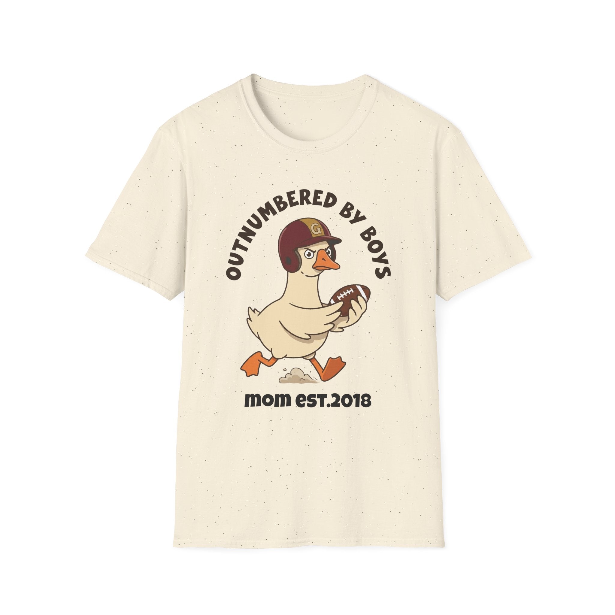 Outnumbered by Boys funny t-shirt — gift for mom Mother's Day birthday