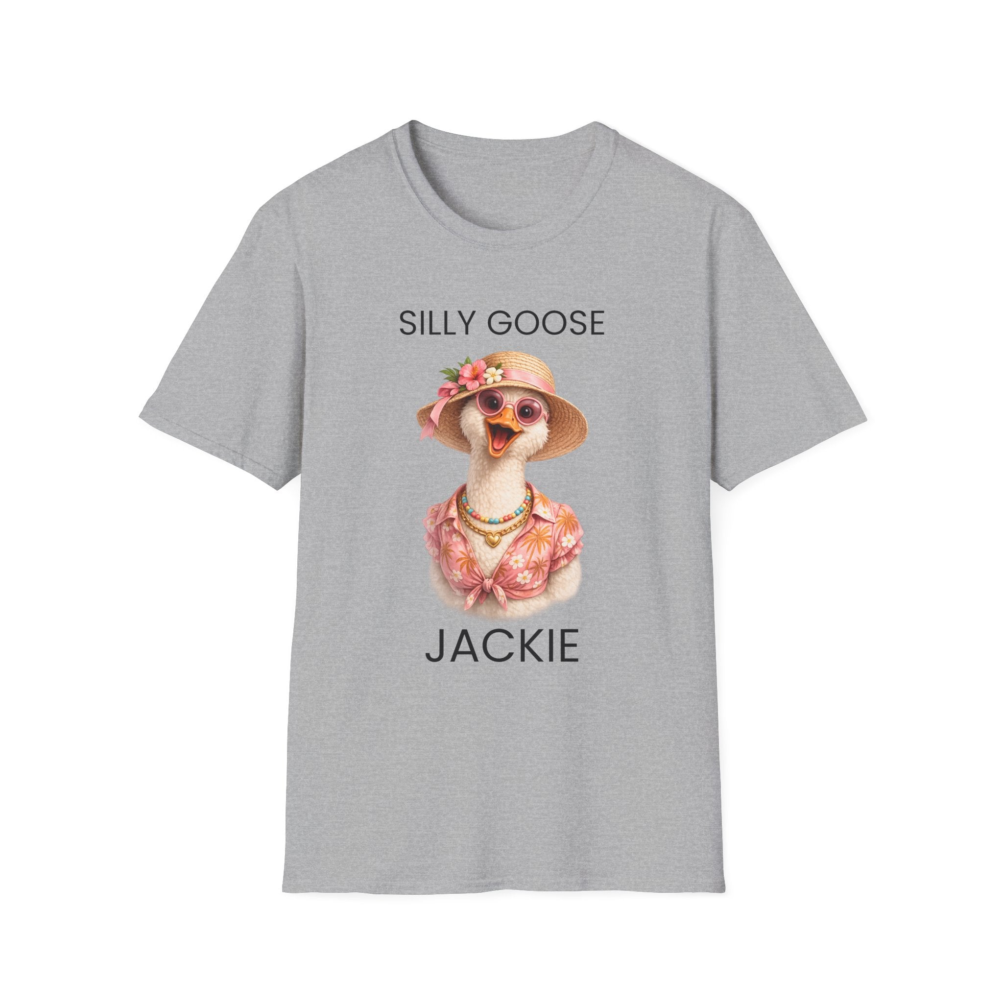 Silly Goose t-shirt for her sport grey — custom name girls trip cruise shirt