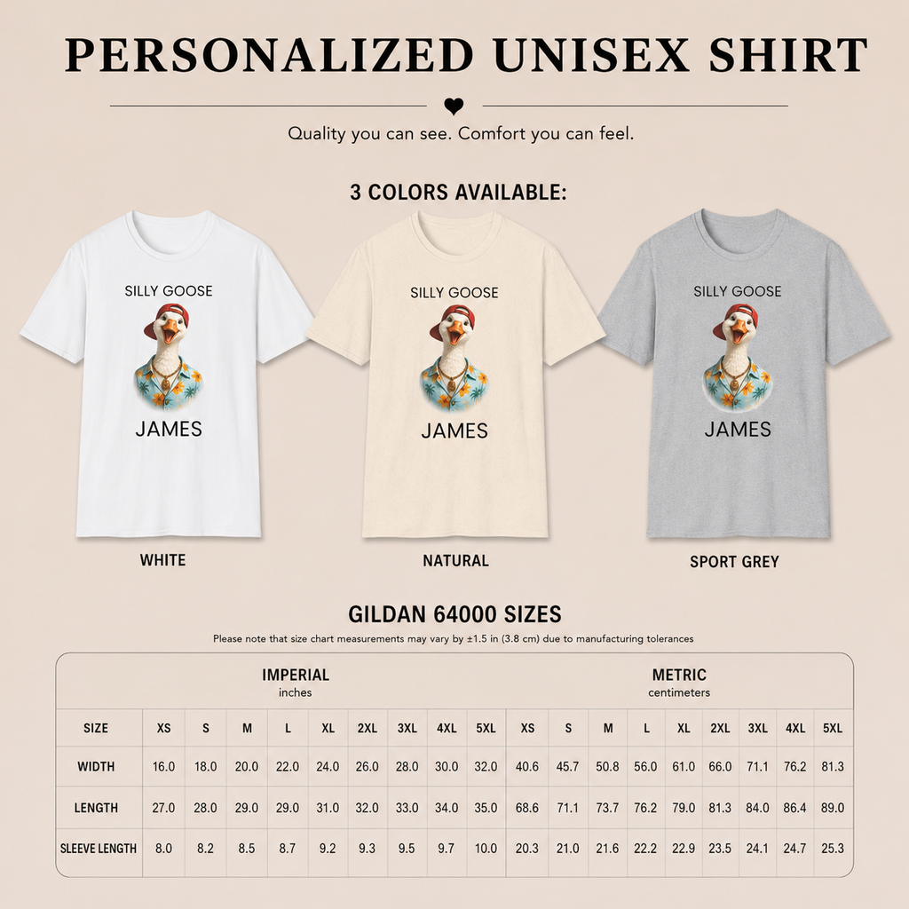 Silly Goose t-shirt grey variant — personalized funny cruise vacation shirt for him